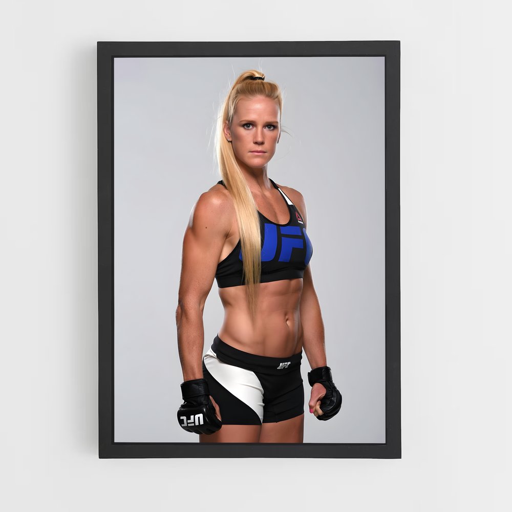 Poster Holly holm combattif – affiche MMA (vue 2)